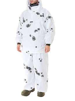 Костюм зимний маскировочный Метель цвет Клякса ткань Бязь (Размер 58-64, Рост 182-188) Костюм зимний маскировочный Метель цвет Клякса ткань Бязь (Размер 58-64, Рост 182-188)