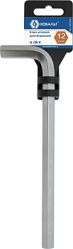 Ключ угловой шестигранный КОБАЛЬТ 12 мм Cr-V 