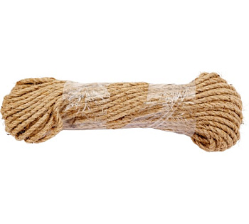 Шнур джутовый крученный 4мм (цена за 1м)) 400м