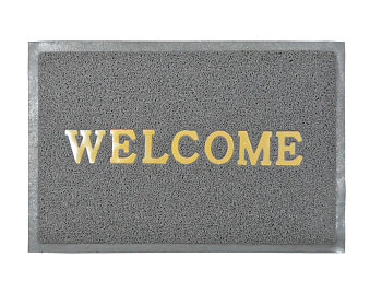 Коврик пористый (WELCOME doormat) 40х60 см серый
