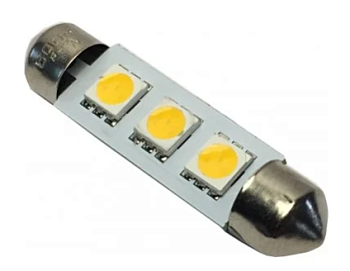 Лампа-диод T11x36-S8.5 (3SMD size 5050) 24V