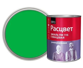 Эмаль "РАСЦВЕТ" ПФ-115  салатовая 0,9 кг
