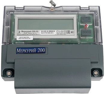 Счетчик 1ф 5-50А Меркурий 200,02 активный прямоточный многотарифный класс точности