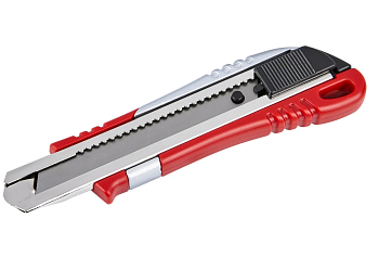 Нож строительный 18мм, цинк и ABS пластик ELITECH 410301