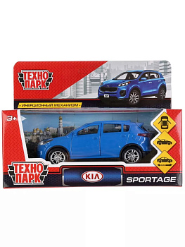 Машина металл KIA SPORTAGE 12см, откр дв, багаж, инерц, синий