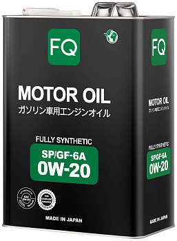 Масло моторное FQ FULLY SYNTHETIC SP/GF-6A 0W20 4л