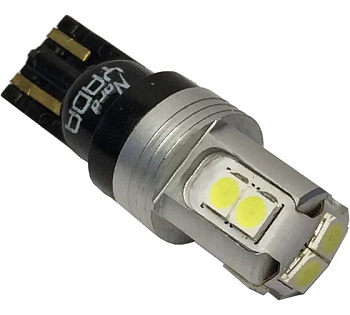 Светодиод Т10 CANBUS 10SMD 3030 12V 1.8W Non-polar белый TM NORD YADA