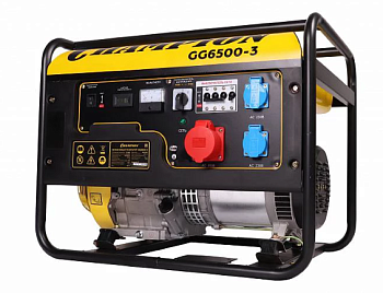 Генератор CHAMPION GG6500-3 (400В, 6,2/6,8кВаcosф=0.8, 15лс, 25л, 67кг)