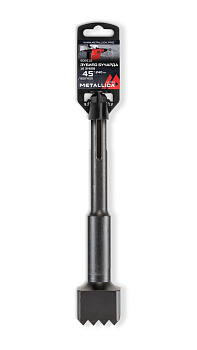 Зубило-бучарда SDS-max METALLICA Ultra 45х240/100 мм, 16 зубов, по бетону