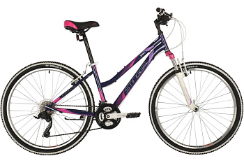 Велосипед STINGER 26"LATINА фиолетовый, сталь, размер 17" MICROSHIFT