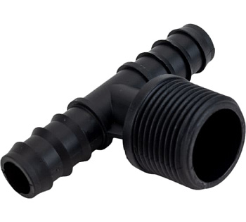 Тройник для трубки с внешней резьбой, 16/16мм на 3/4", МР-У