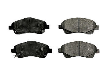 Колодки тормозные, передние (с антискрипной пластиной)