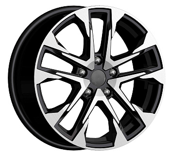 Диск литой АТАКОР 7.0Jx17H2; 5х114,3; 43; 67,1 алмаз графит