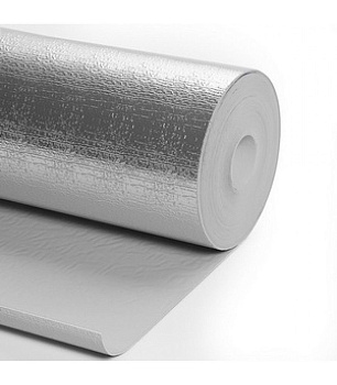 Шумоизоляция с фольгой "Тепофол" 8мм, шир. 1,2м, (цена за 1м) длина рулона 15м