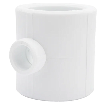 Тройник редукционный  50/20/50 (40/10) (Valfex) БЕЛЫЙ