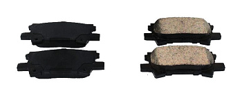 Колодки тормозные, задние D2250H (с антискрипной пластиной)