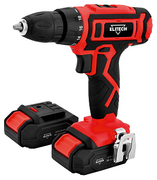 Дрель аккумуляторная ELITECH ДА 122СЛ