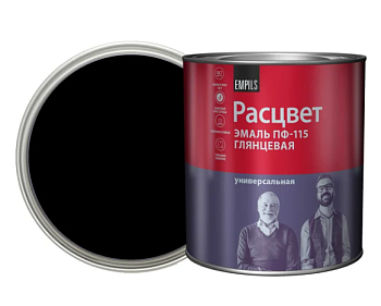 Эмаль "РАСЦВЕТ" ПФ-115  черная 2.7 кг
