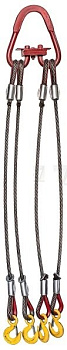 Строп 4СК 3,2т (L=2,0м) звено РТ-3 с кч din 1,5т опрессовка (ТРОС)