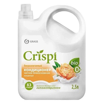Кондиционер-ополаскиватель для стирки CRISPI концентрированный Уютное прикосновение (флакон 2500 мл)